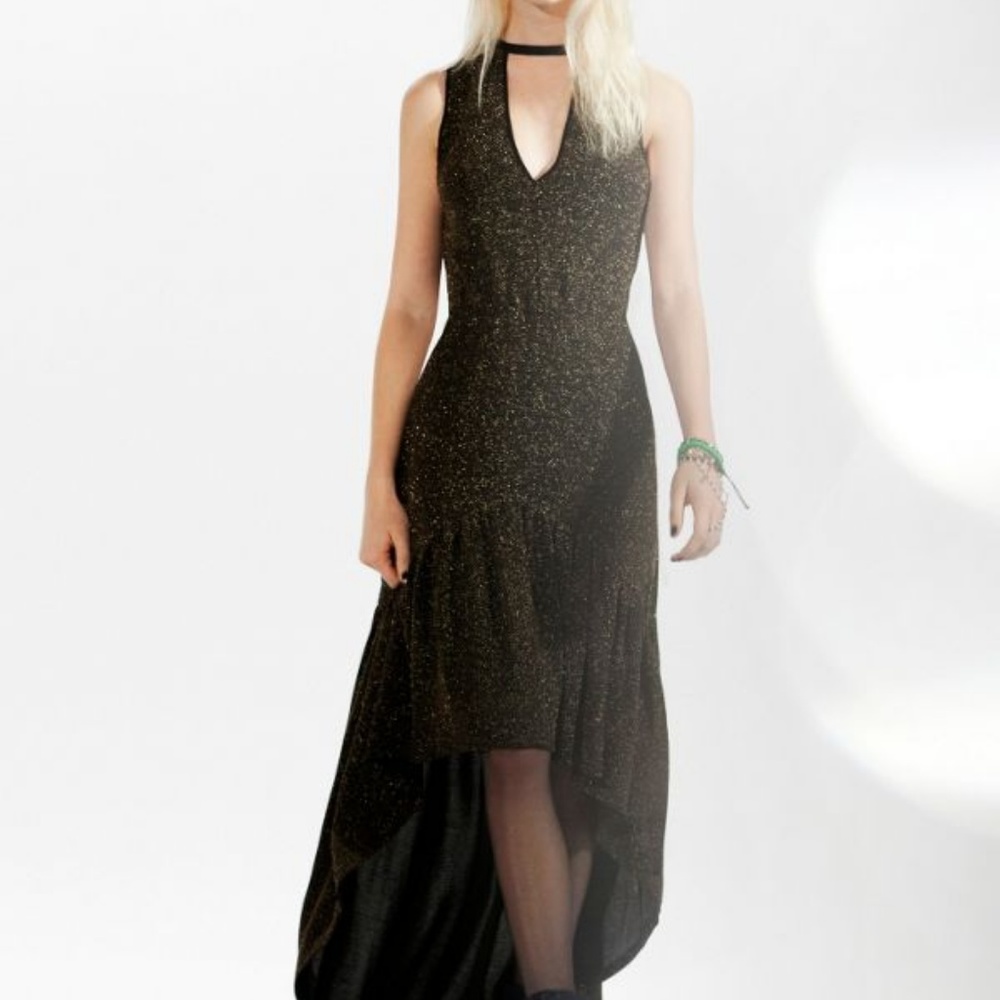 Urban Outfitters Ecote Black High-Low Dress